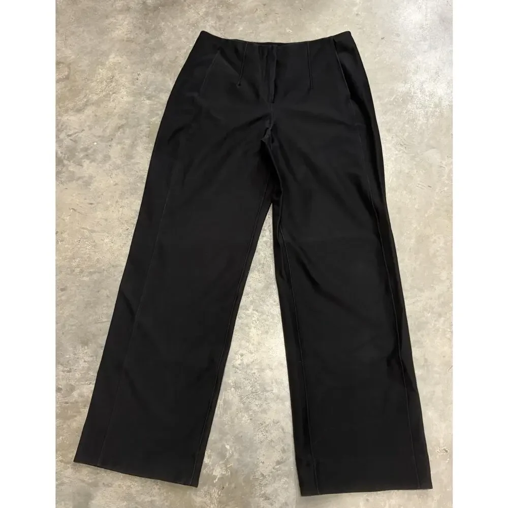 Lululemon Pants Utilitech Relaxed-Fit Mid-Rise Trouser Black Wide Leg Pants 10